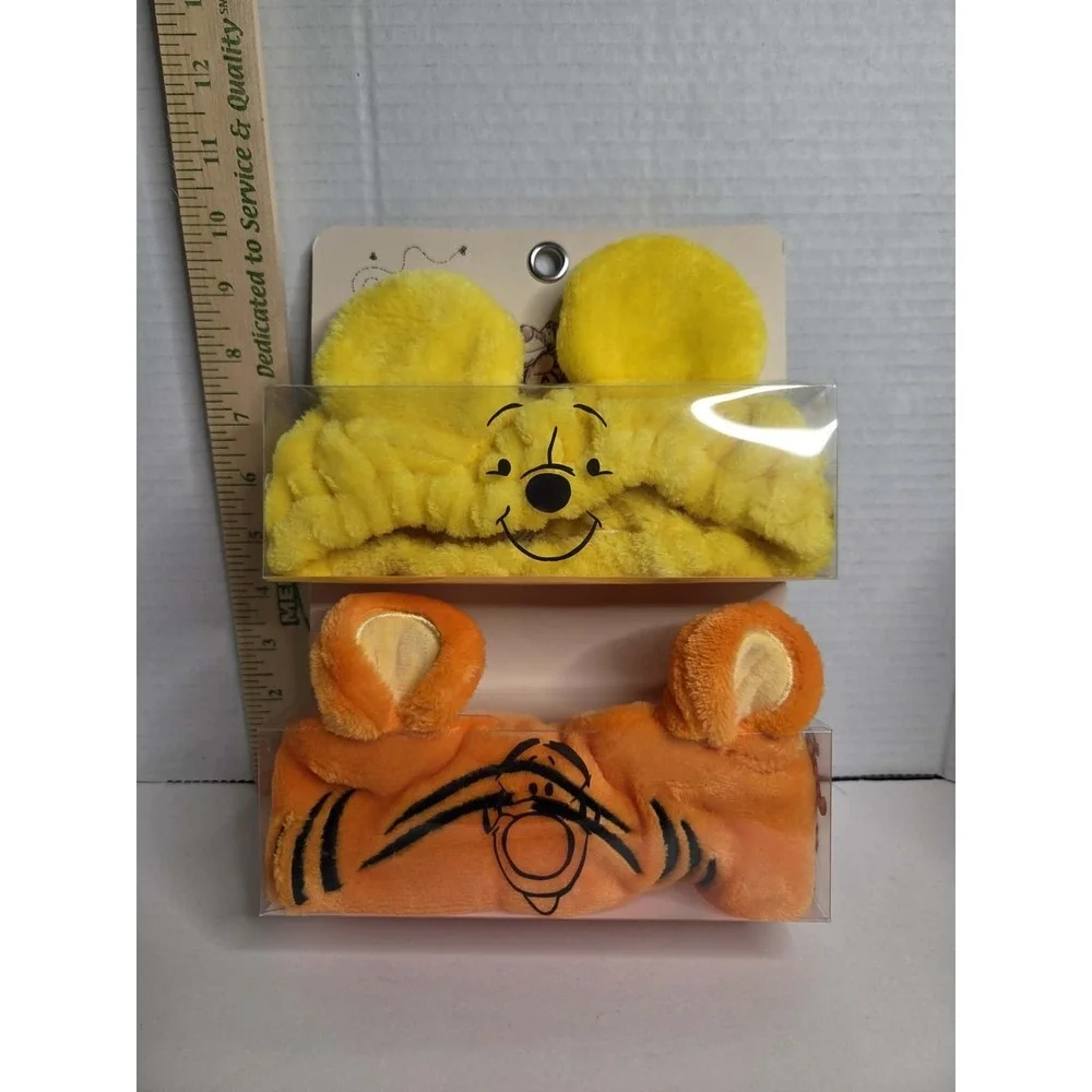 Disney Winnie the Pooh & Tigger Headband Cosmetic Spa Tadte Beauty Brand New